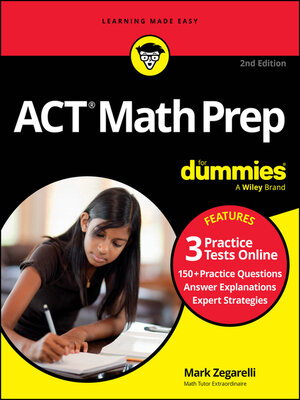 cover image of ACT Math Prep For Dummies